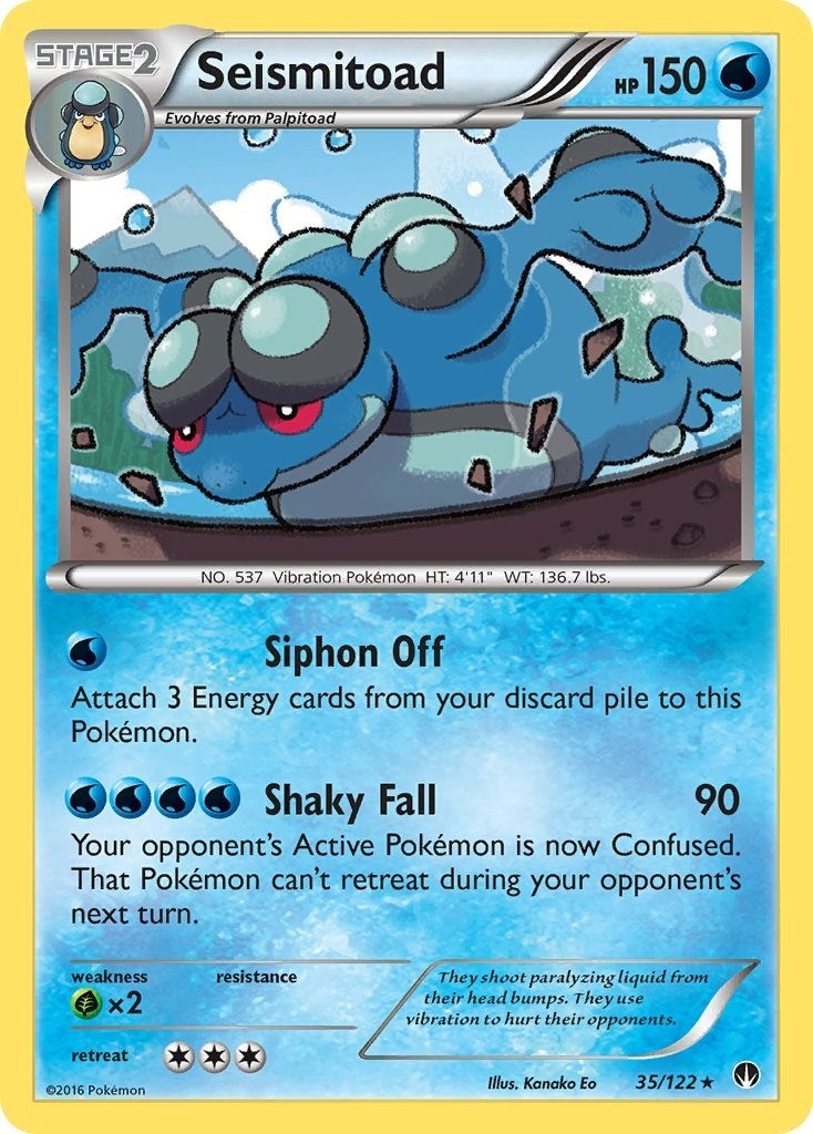 Image for Seismitoad (35/122) (BKP) - Pokemon