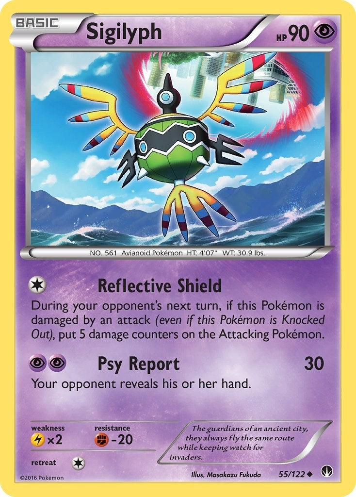 Image for Sigilyph (55/122) (BKP) - Pokemon