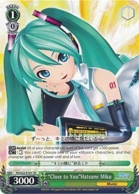Image for "Close to You"Hatsune Miku (PD/S22-E101 TD) (Hatsune Miku -Project DIVA- f) - Weiss Schwarz