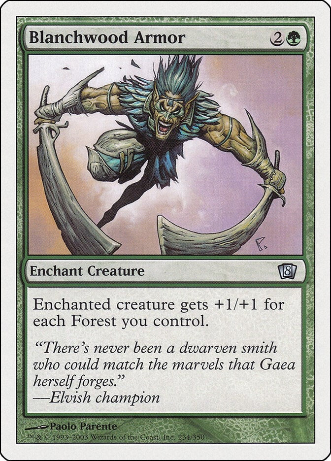 Image for Blanchwood Armor (234) (8th Edition) - Magic: The Gathering