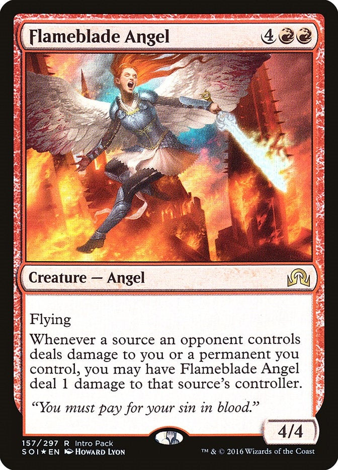 Image for Flameblade Angel (157) (Unique and Miscellaneous Promos) - Magic: The Gathering