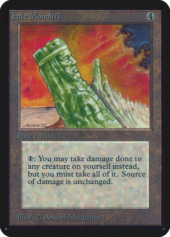 Image for Jade Monolith (Alpha Edition) - Magic: The Gathering