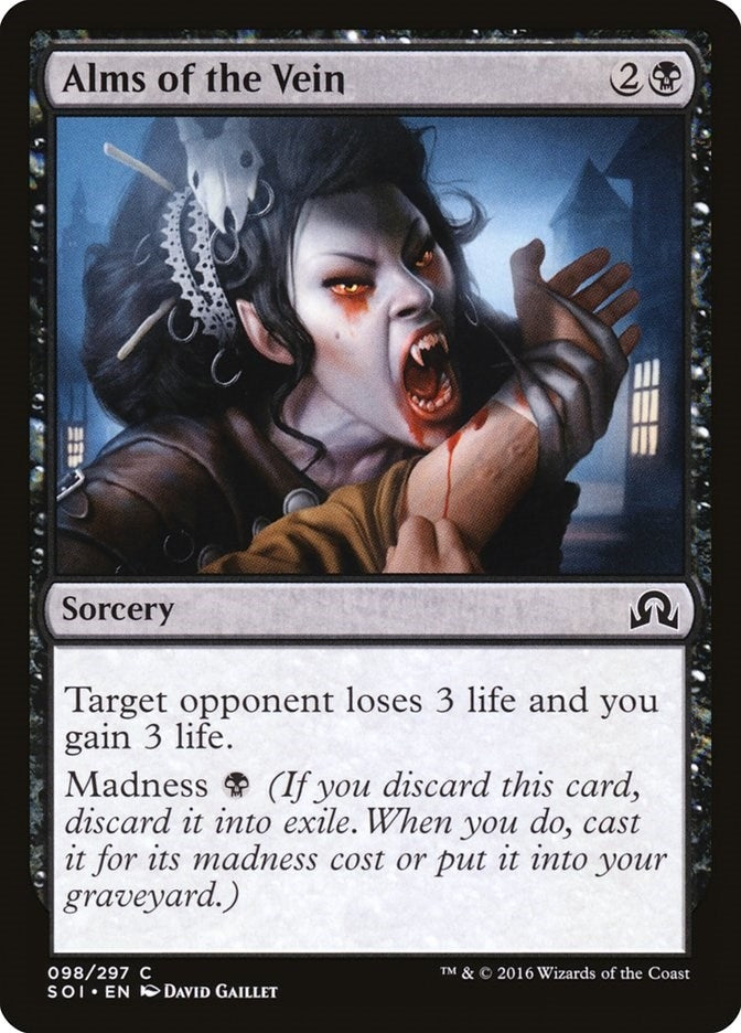 Image for Alms of the Vein (98) (Shadows over Innistrad) - Magic: The Gathering