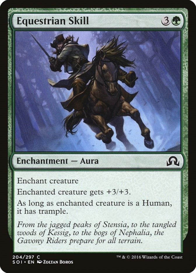 Image for Equestrian Skill (204) (Shadows over Innistrad) - Magic: The Gathering