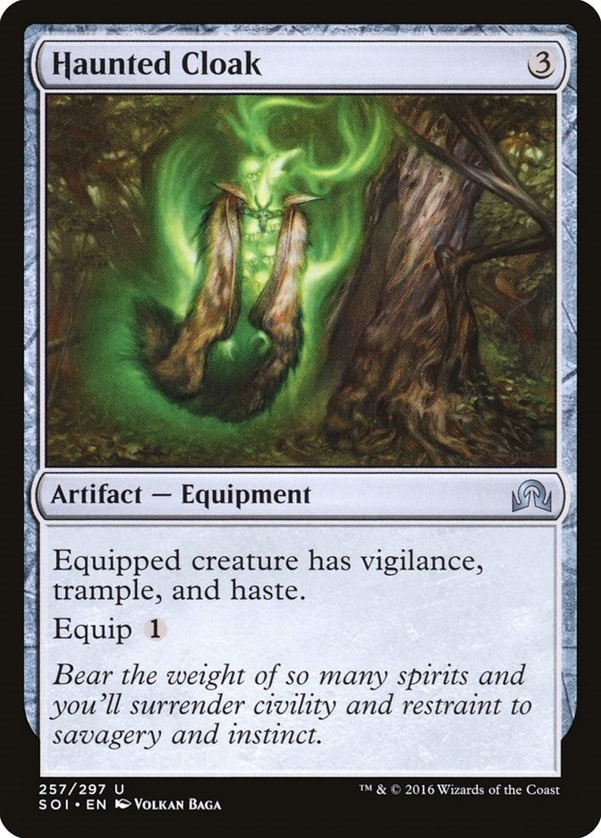 Image for Haunted Cloak (257) (Shadows over Innistrad) - Magic: The Gathering