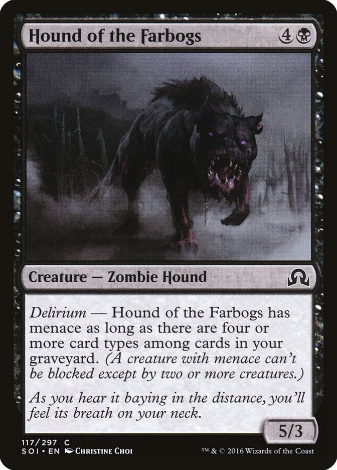 Image for Hound of the Farbogs (117) (Shadows over Innistrad) - Magic: The Gathering