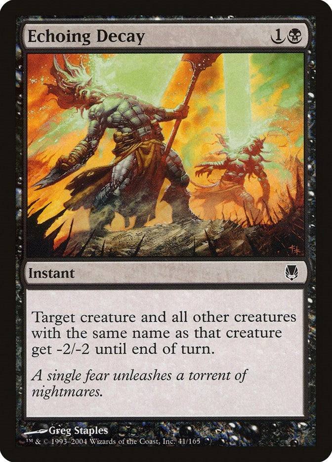 Image for Echoing Decay (41) (Darksteel) - Magic: The Gathering