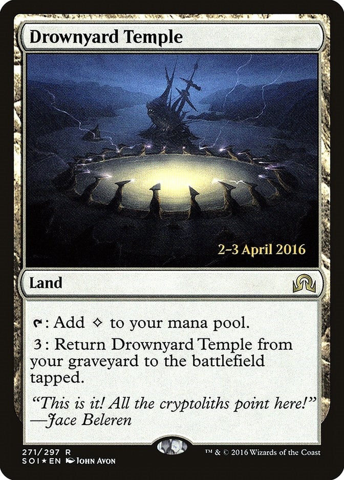 Image for Drownyard Temple (271) (Prerelease Cards) - Magic: The Gathering