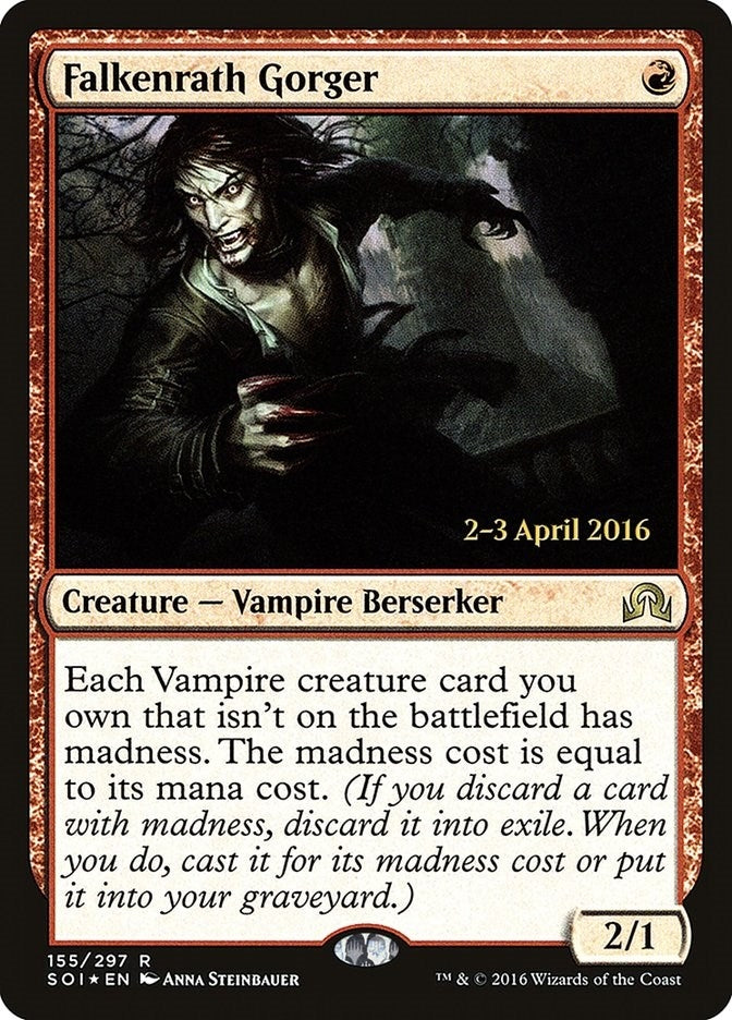 Image for Falkenrath Gorger (155) (Prerelease Cards) - Magic: The Gathering
