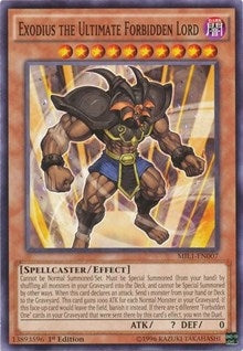 Image for Exodius the Ultimate Forbidden Lord (MIL1-EN007) (MIL1) - YuGiOh