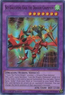 Image for Sky Galloping Gaia the Dragon Champion (MIL1-EN010) (MIL1) - YuGiOh