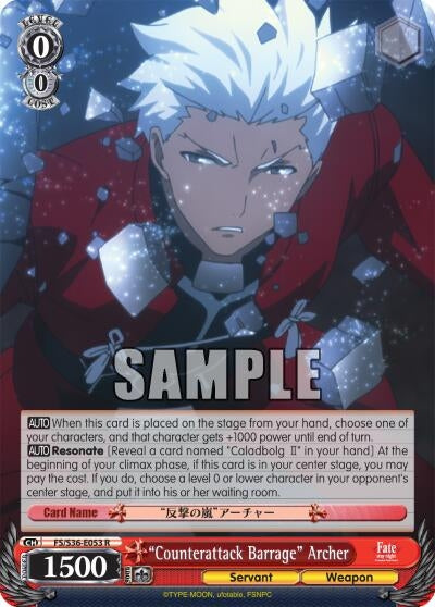 Image for "Counterattack Barrage" Archer (FS/S36-E053 R) (Fate/stay night [Unlimited Blade Works] Vol. II) - Weiss Schwarz