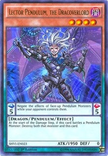 Image for Lector Pendulum, the Dracoverlord (SHVI-EN023) (SHVI) - YuGiOh