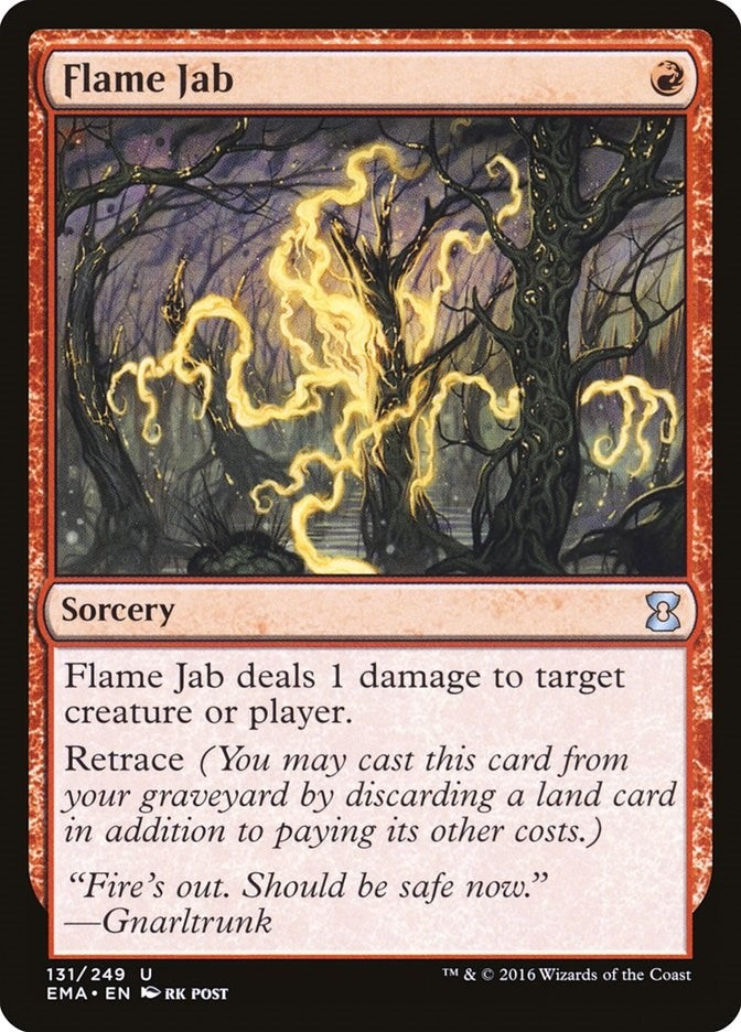Image for Flame Jab (131) (Eternal Masters) - Magic: The Gathering