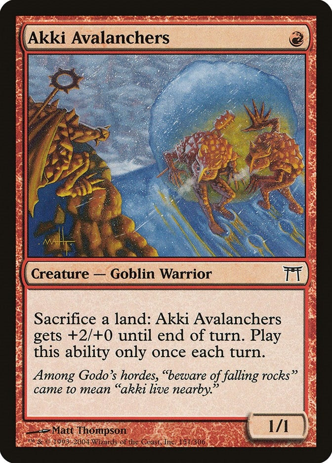 Image for Akki Avalanchers (151) (Champions of Kamigawa) - Magic: The Gathering