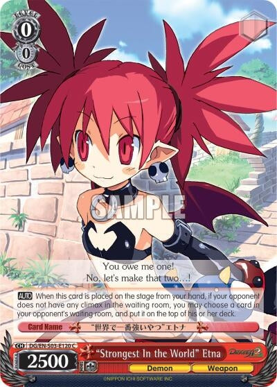 Image for "Strongest In the World" Etna (DG/EN-S03-E120 C) (Disgaea) - Weiss Schwarz