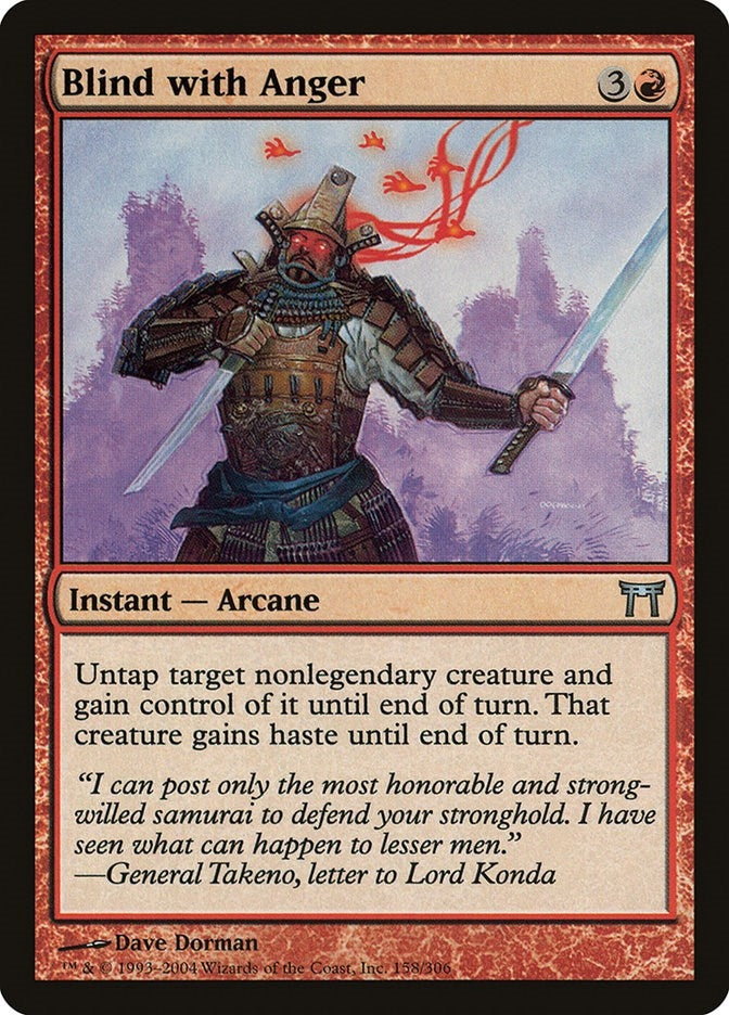 Image for Blind with Anger (158) (Champions of Kamigawa) - Magic: The Gathering