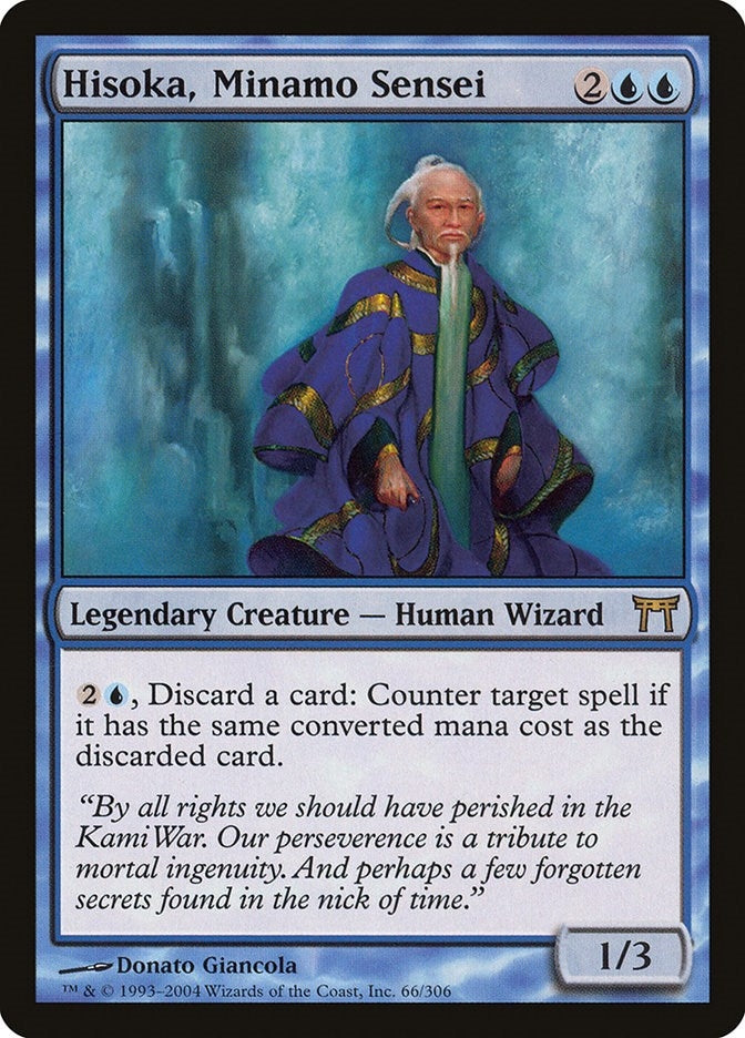 Image for Hisoka, Minamo Sensei (66) (Champions of Kamigawa) - Magic: The Gathering