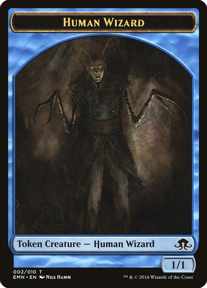 Image for Human Wizard Token (2) (Eldritch Moon) - Magic: The Gathering