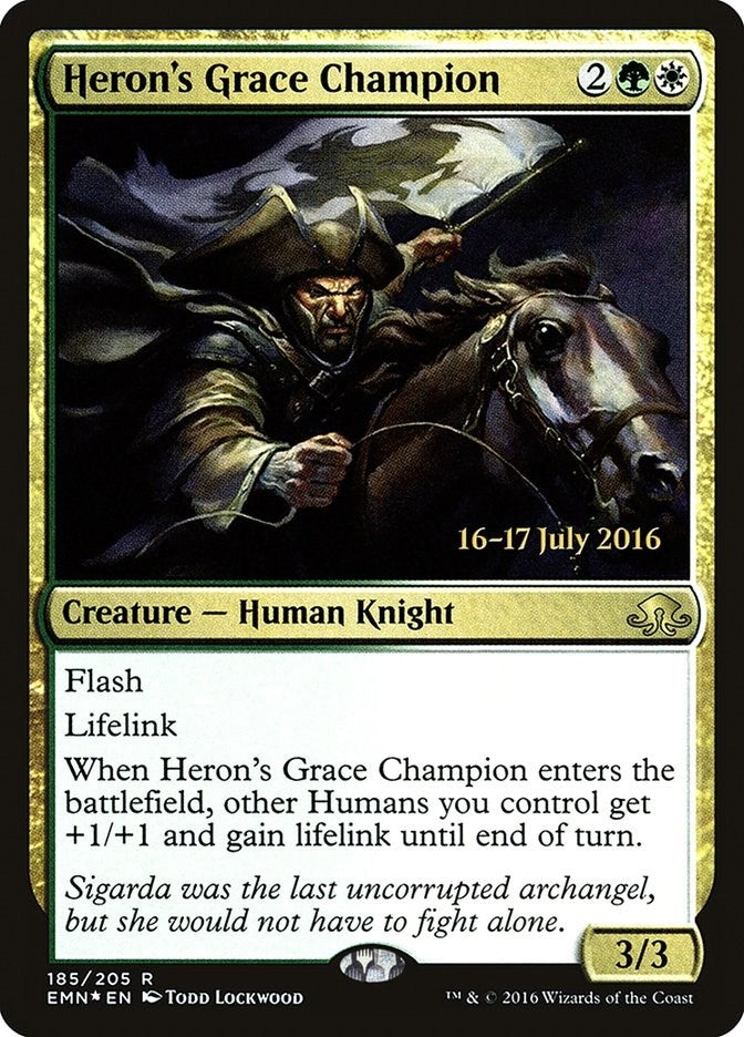Image for Heron's Grace Champion (185) (Prerelease Cards) - Magic: The Gathering