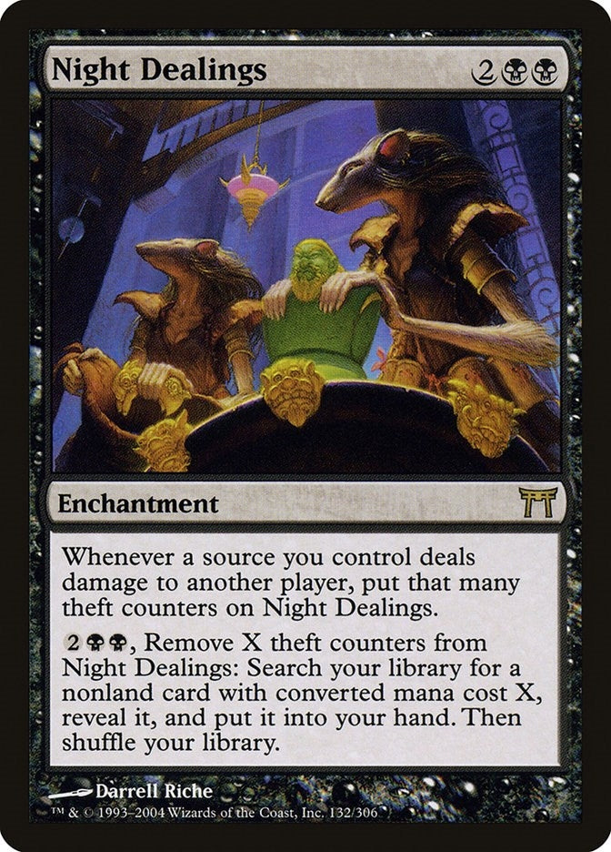 Image for Night Dealings (132) (Champions of Kamigawa) - Magic: The Gathering