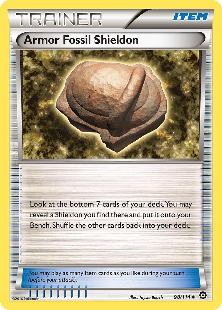 Image for Armor Fossil Shieldon (98/114) (STS) - Pokemon
