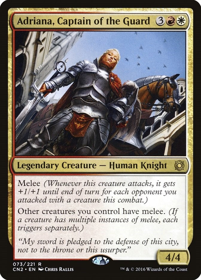 Image for Adriana, Captain of the Guard (73) (Conspiracy: Take the Crown) - Magic: The Gathering