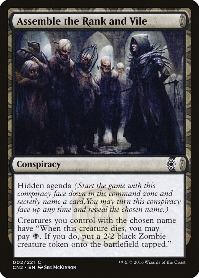 Image for Assemble the Rank and Vile (2) (Conspiracy: Take the Crown) - Magic: The Gathering