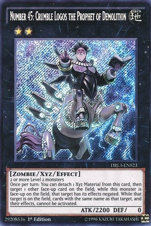 Image for Number 45: Crumble Logos the Prophet of Demolition (DRL3-EN023) (DRL3) - YuGiOh