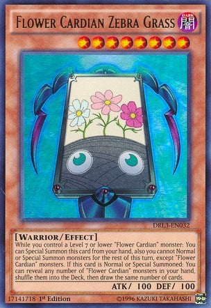 Image for Flower Cardian Zebra Grass (DRL3-EN032) (DRL3) - YuGiOh