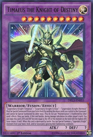 Image for Timaeus the Knight of Destiny (DRL3-EN055) (DRL3) - YuGiOh