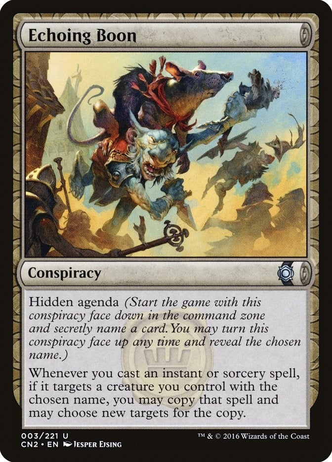 Image for Echoing Boon (3) (Conspiracy: Take the Crown) - Magic: The Gathering