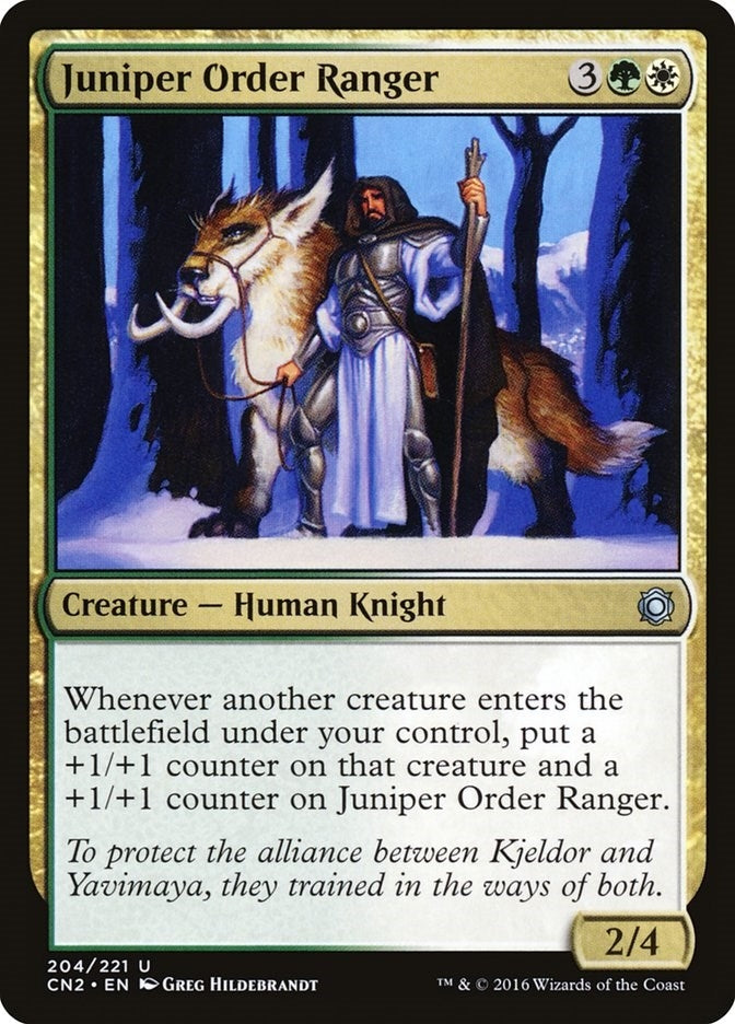 Image for Juniper Order Ranger (204) (Conspiracy: Take the Crown) - Magic: The Gathering