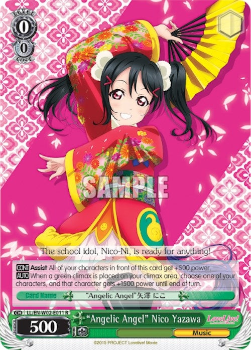 Image for "Angelic Angel" Nico Yazawa (LL/EN-W02-E011 R) (Love Live! DX Vol.2) - Weiss Schwarz