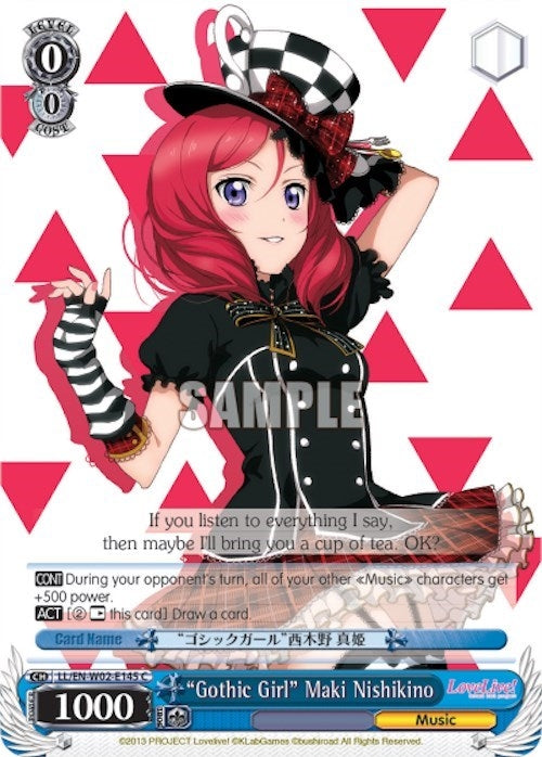 Image for "Gothic Girl" Maki Nishikino (LL/EN-W02-E145 C) (Love Live! DX Vol.2) - Weiss Schwarz