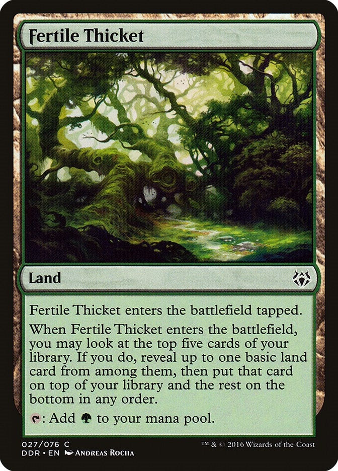 Image for Fertile Thicket (27) (Nissa vs. Ob Nixilis) - Magic: The Gathering