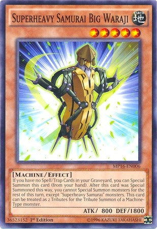 Image for Superheavy Samurai Big Waraji (MP16-EN006) (MP16) - YuGiOh