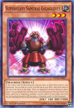 Image for Superheavy Samurai Gigagloves (MP16-EN007) (MP16) - YuGiOh