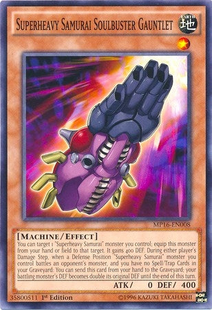 Image for Superheavy Samurai Soulbuster Gauntlet (MP16-EN008) (MP16) - YuGiOh