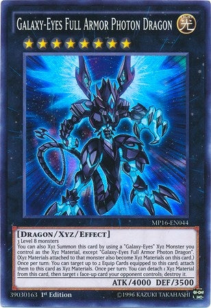 Image for Galaxy-Eyes Full Armor Photon Dragon (MP16-EN044) (MP16) - YuGiOh