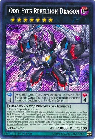 Image for Odd-Eyes Rebellion Dragon (MP16-EN078) (MP16) - YuGiOh