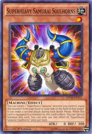Image for Superheavy Samurai Soulhorns (MP16-EN111) (MP16) - YuGiOh