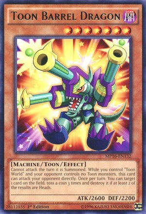 Image for Toon Barrel Dragon (MP16-EN132) (MP16) - YuGiOh