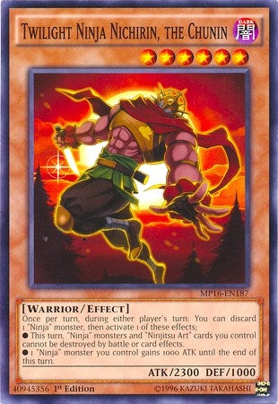 Image for Twilight Ninja Nichirin, the Chunin (MP16-EN187) (MP16) - YuGiOh