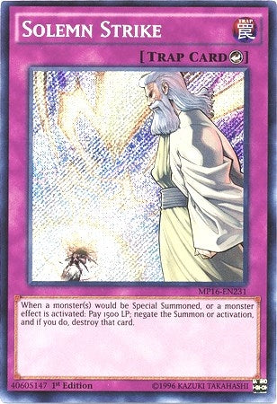 Image for Solemn Strike (MP16-EN231) (MP16) - YuGiOh