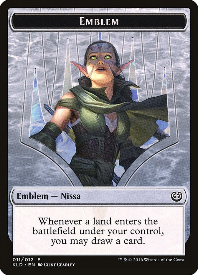 Image for Emblem - Nissa, Vital Force (11) (Kaladesh) - Magic: The Gathering