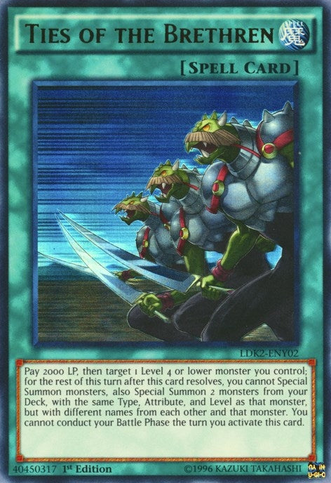Image for Ties of the Brethren (LDK2-ENY02) (LDK2) - YuGiOh