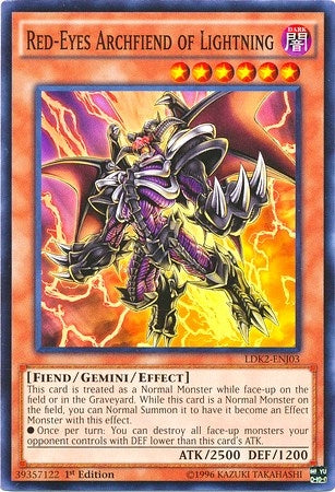 Image for Red-Eyes Archfiend of Lightning (LDK2-ENJ03) (Legendary Decks II) - YuGiOh