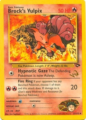 Image for Brock's Vulpix [W Stamped] (037/132) (PR) - Pokemon