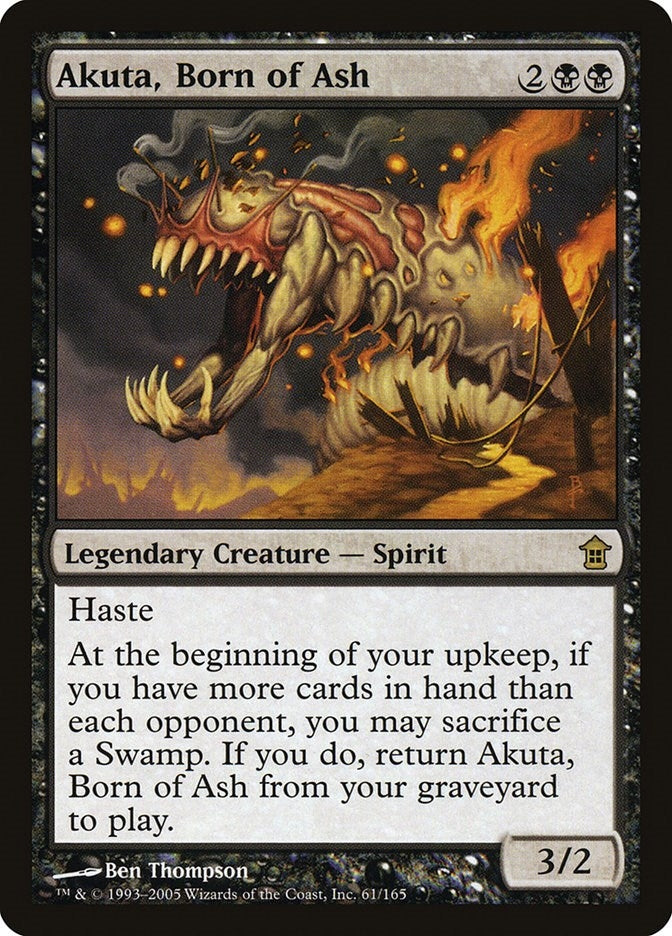 Image for Akuta, Born of Ash (61) (Saviors of Kamigawa) - Magic: The Gathering